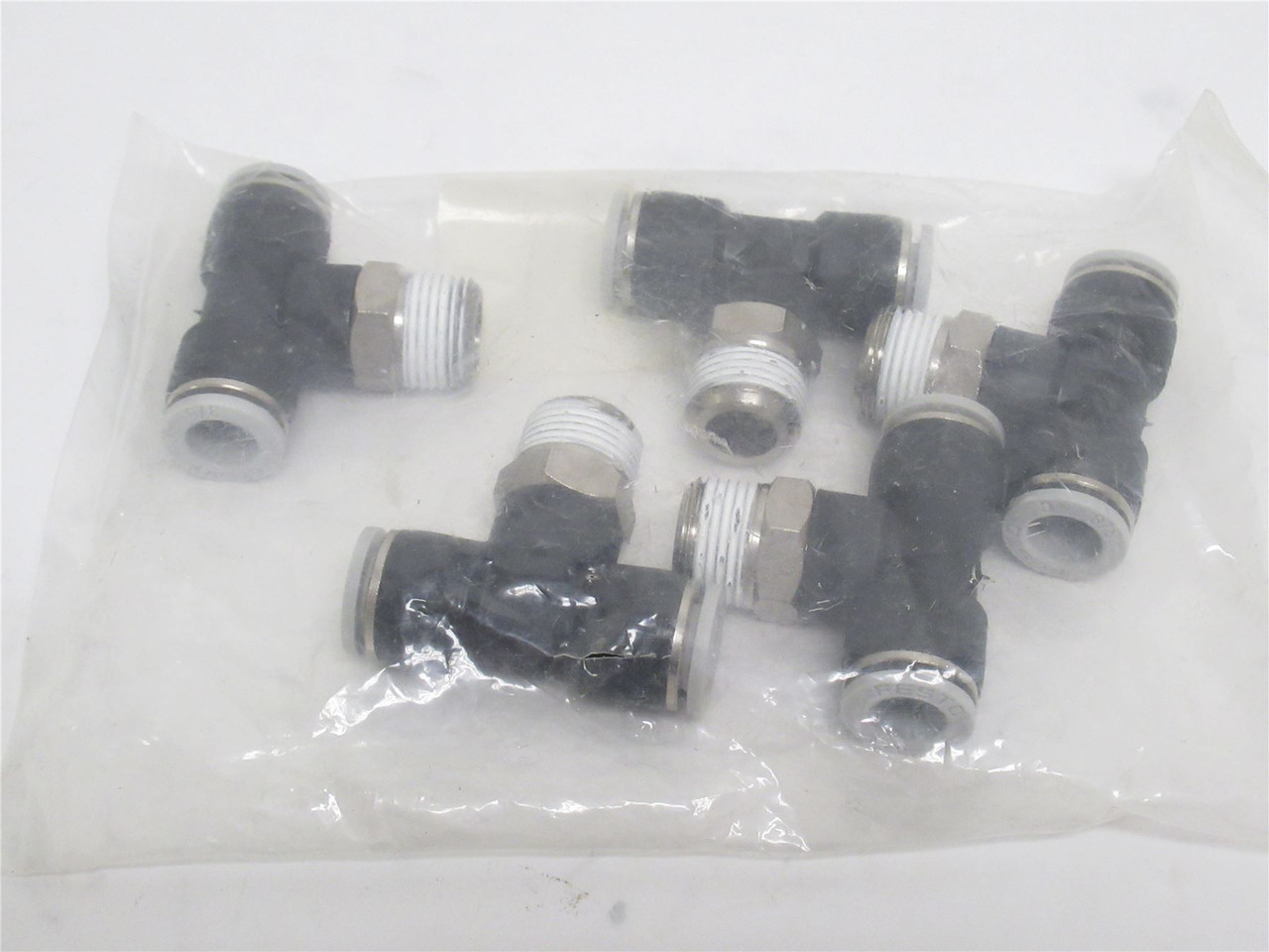 Festo QST-H-3/8-3/8-U-M; Bag-5 Tee Fittings 533262 Size 3/8"