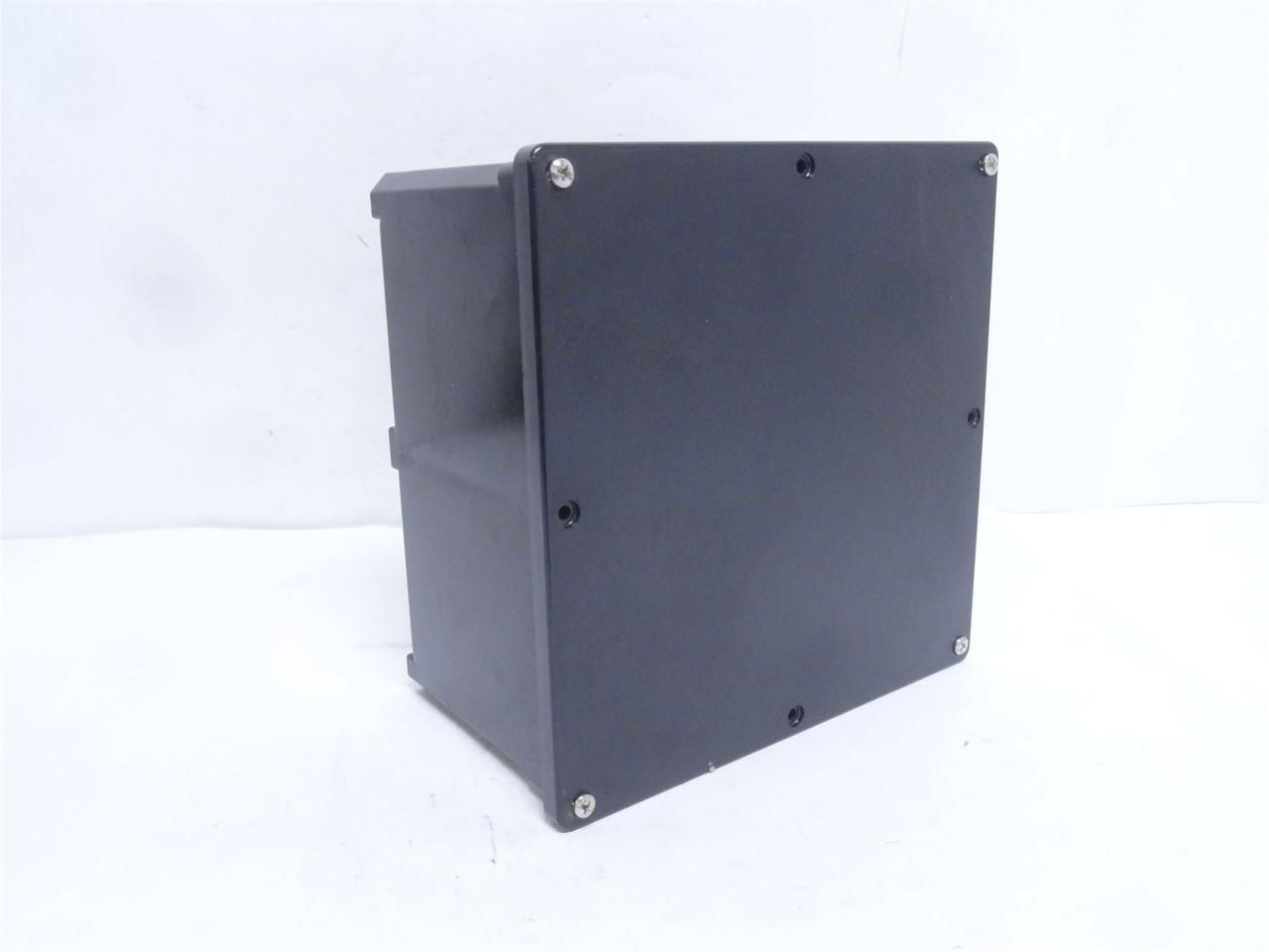 Carlon E989N; Black Plastic Junction Box; 8" x 8" x 4"