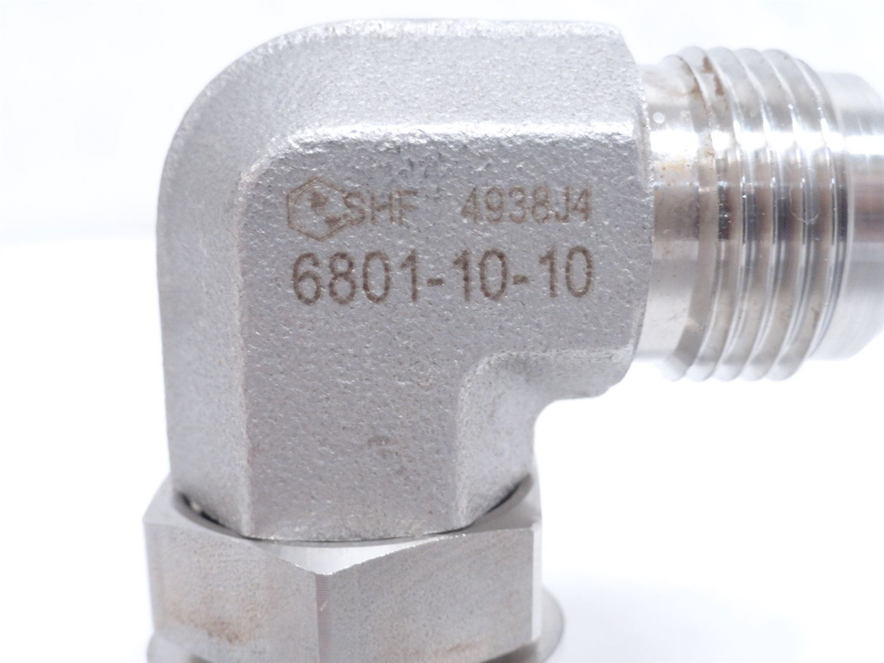 SHF 6801-10-10-NWO-SS; Elbow; 90Deg; SS; 5/8 JIC x 5/8 BOSS