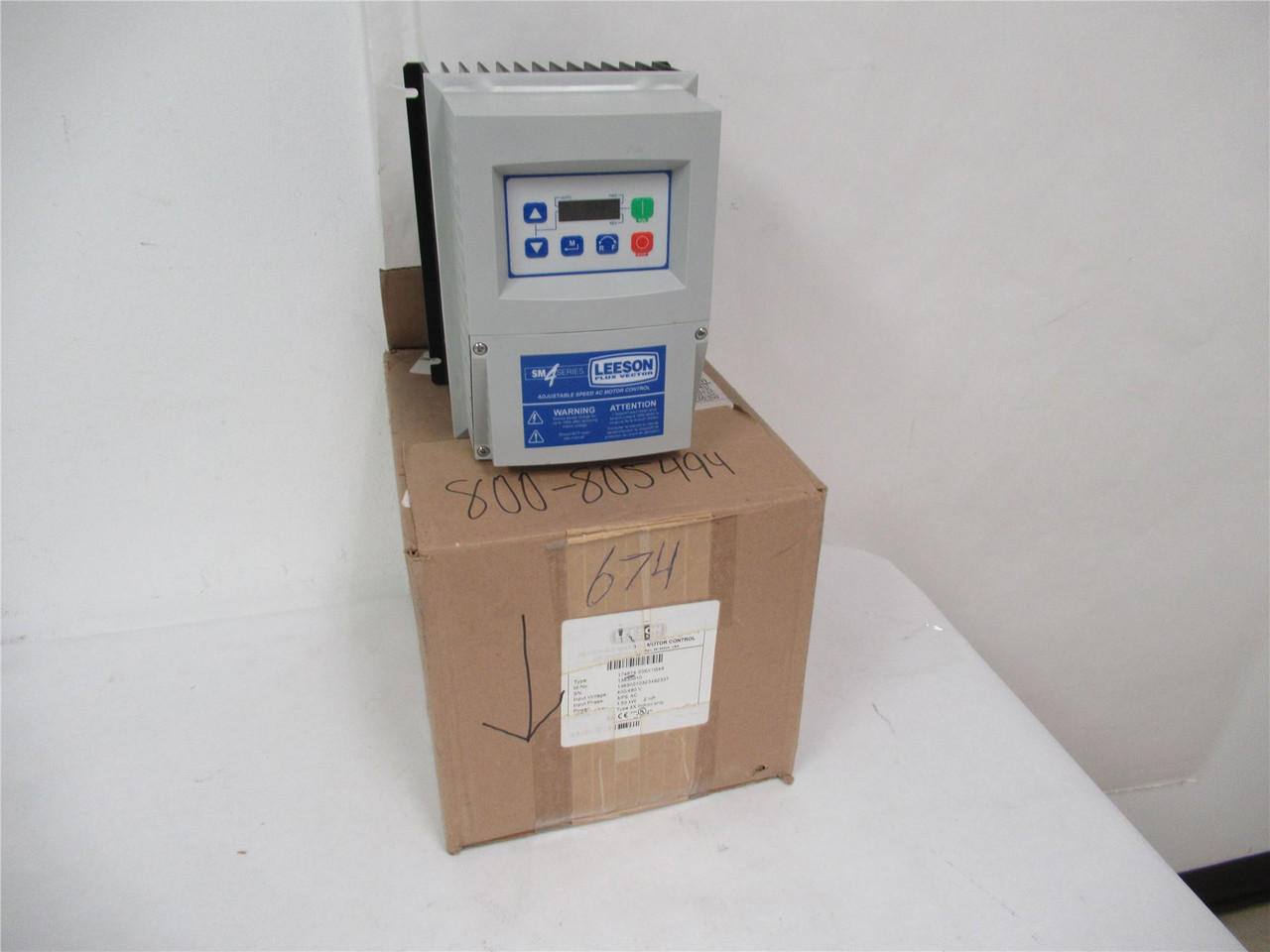 Leeson 174674; AC Drive 2HP 460VAC 3Ph NEMA 4 Vector