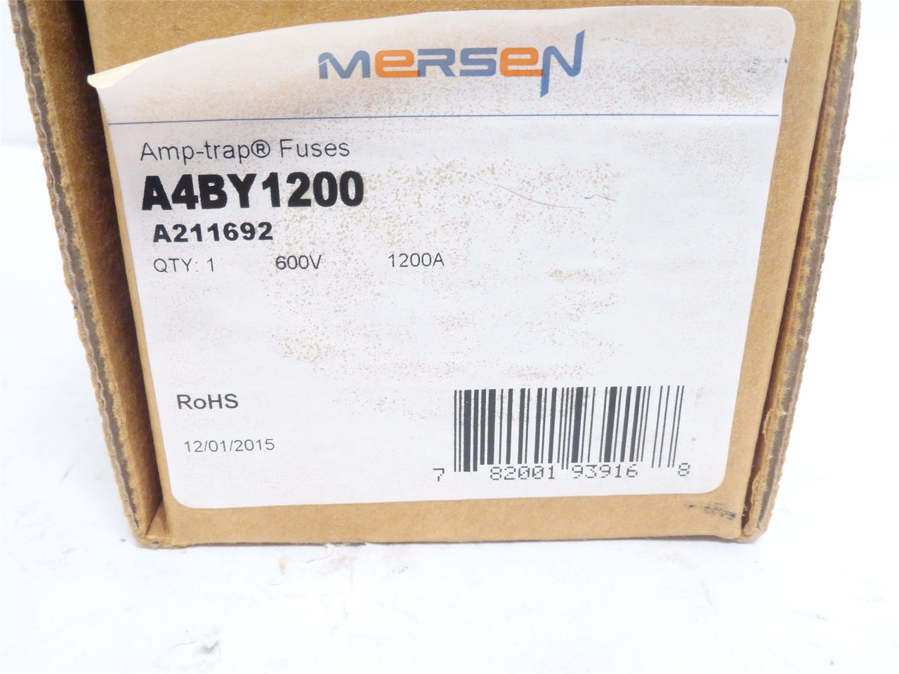 Mersen A4BY1200; Dual Element; Time Delay Fuse; 1200A; 600VAC