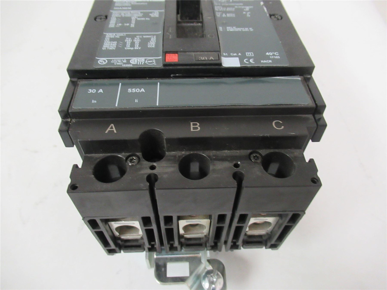 Square D HGA36030; Circuit Breaker 30A 3-Pole 600/690VAC