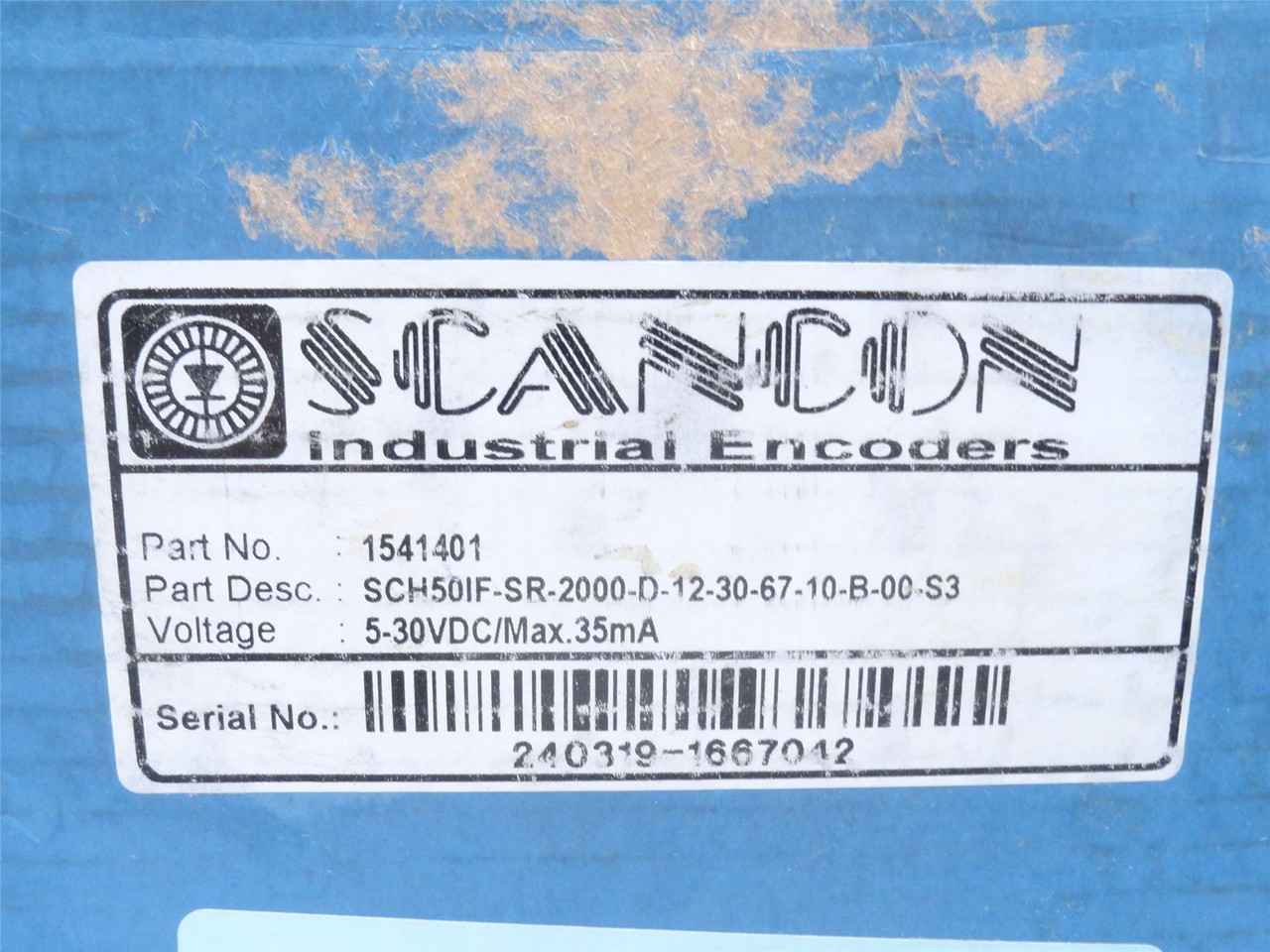 Scancon Industrial 1541401; Encoder Hollow Shaft 5-30VDC 35mA