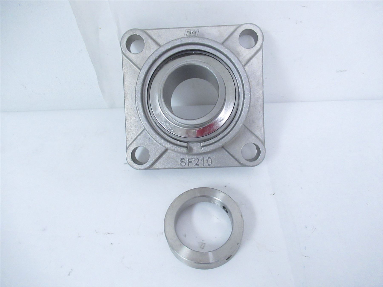 BJ Bearings SF210/SHC210; Flange Bearing 4 Bolt 50mmID SS