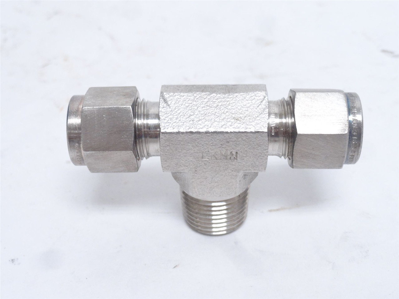 Brennan N2601-06-06-06-SS; Male Branch Tee; 3/8"x3/8"x3/8NPT