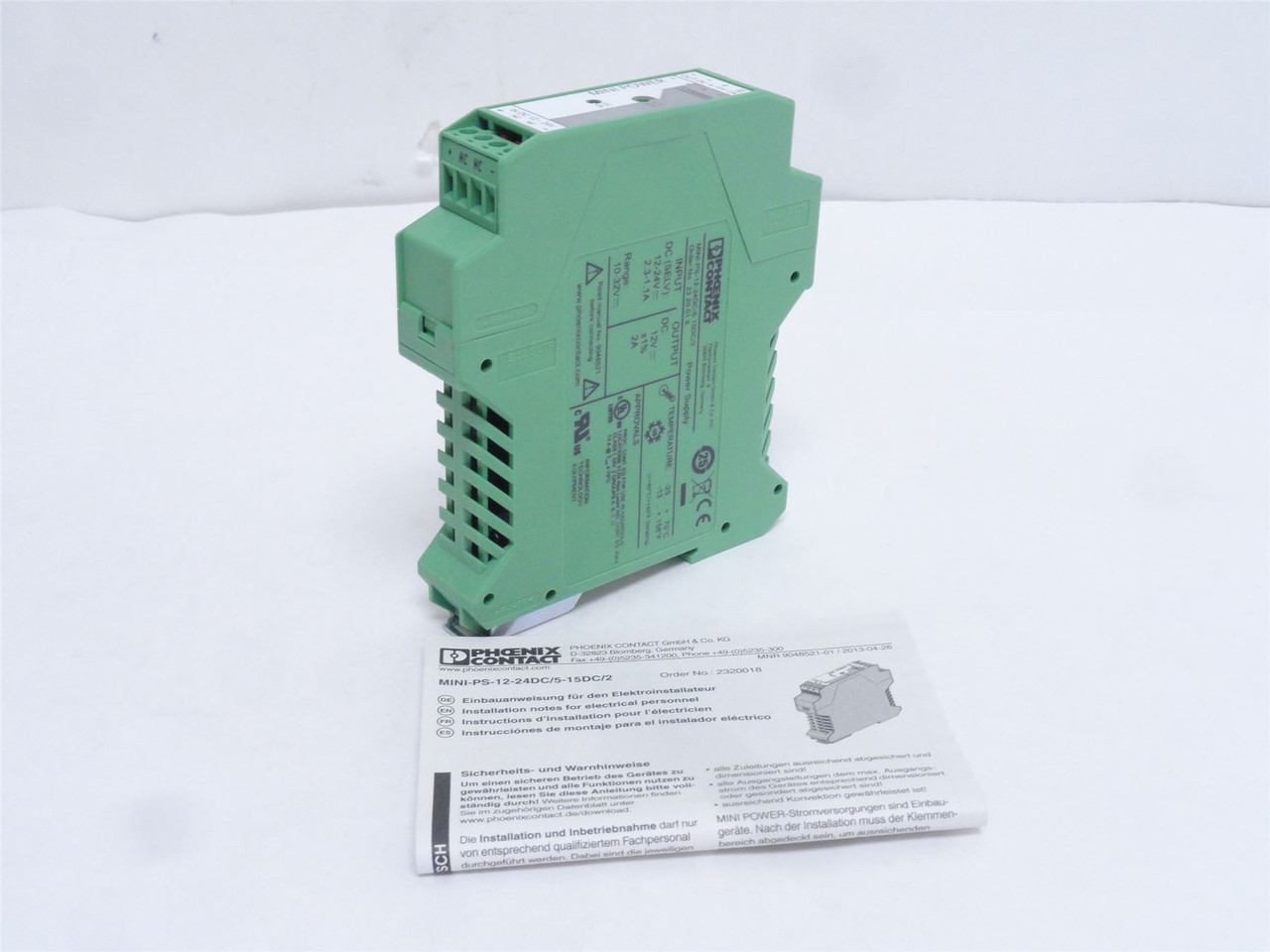 Phoenix MINI-PS-12-24DC/5-15DC/2; DC/DC Converter 24V to 12V