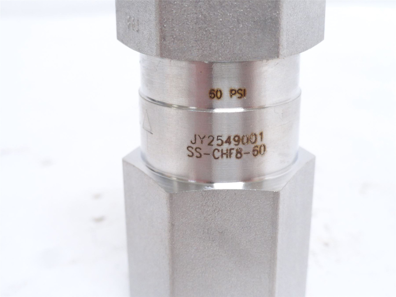 Swagelok SS-CHF8-60; Poppet Check Valve SS-316 1/2NPT
