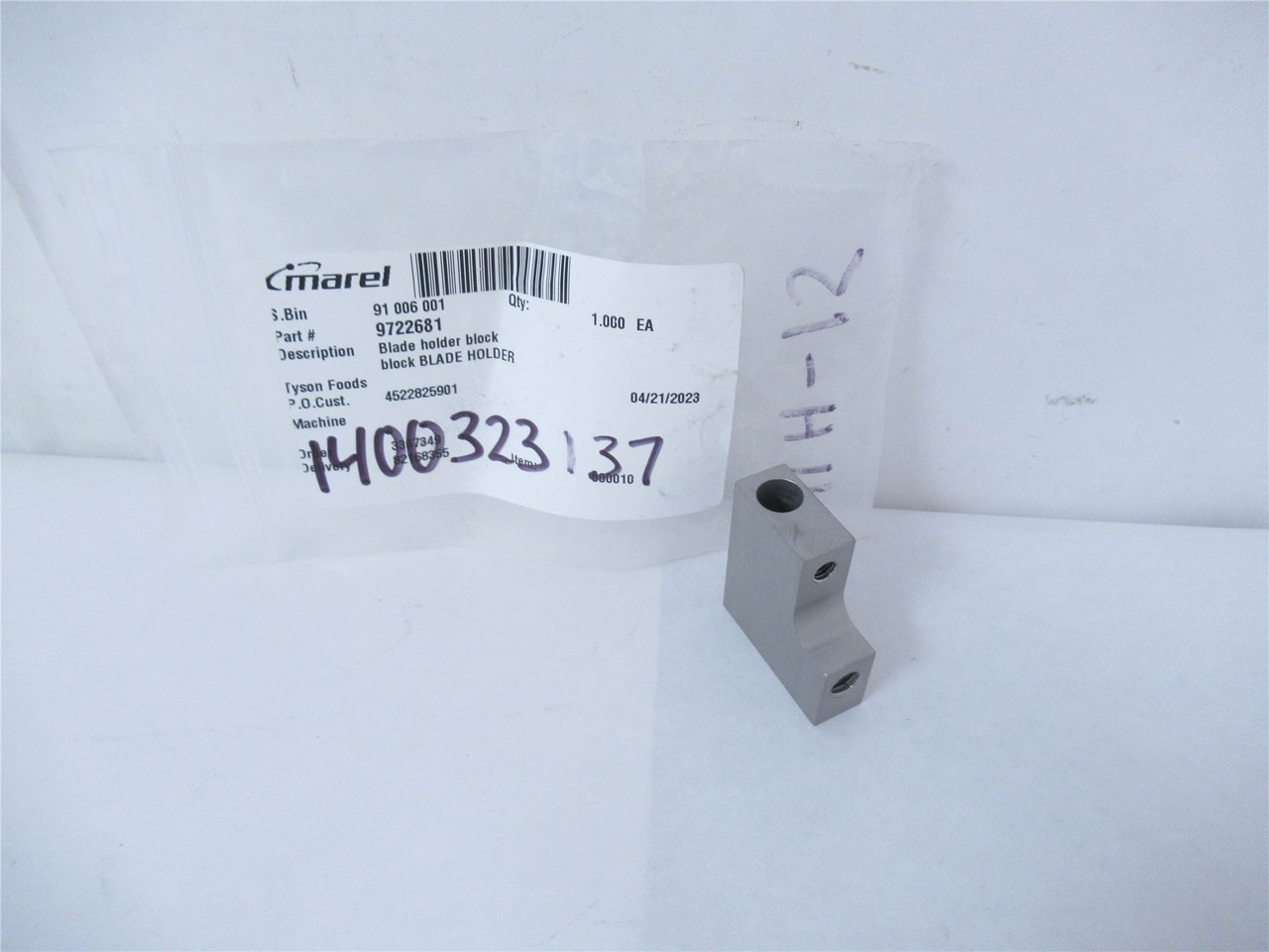 Marel 9722681; Blade Block Holder
