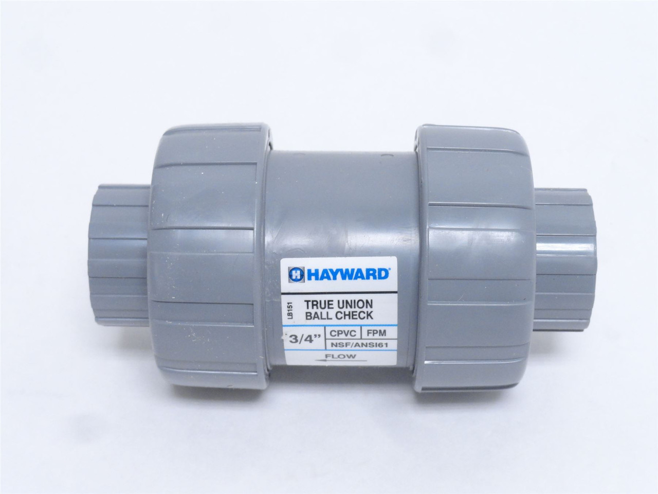 Hayward TC20075ST; Inline Ball Check Valve; Size: 3/4"