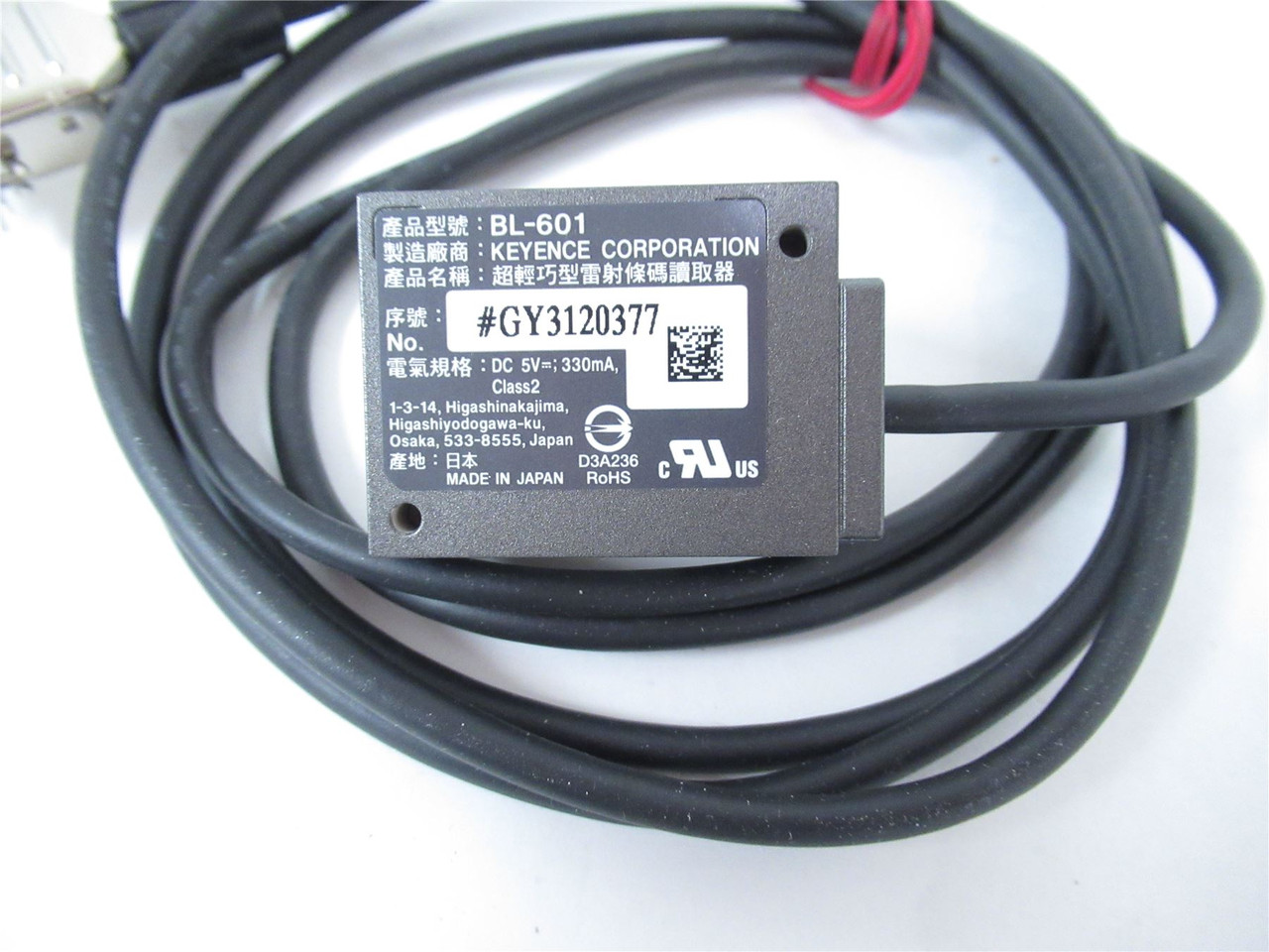 Keyence BL-601; Ultra Small Laser Barcode Reader