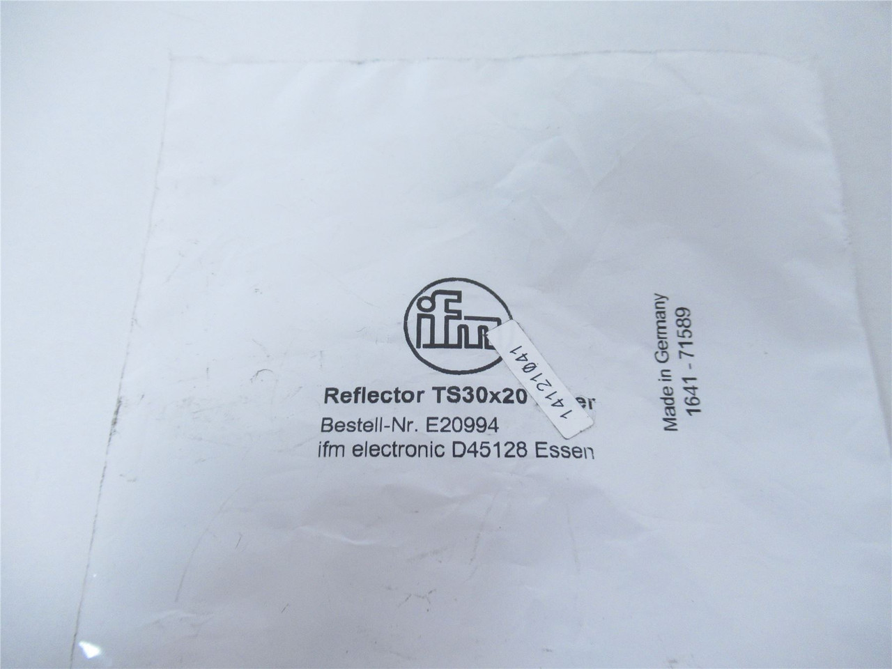 IFM Efector TS30x220/E20994; Retro Reflective Sensor30mmX20mm
