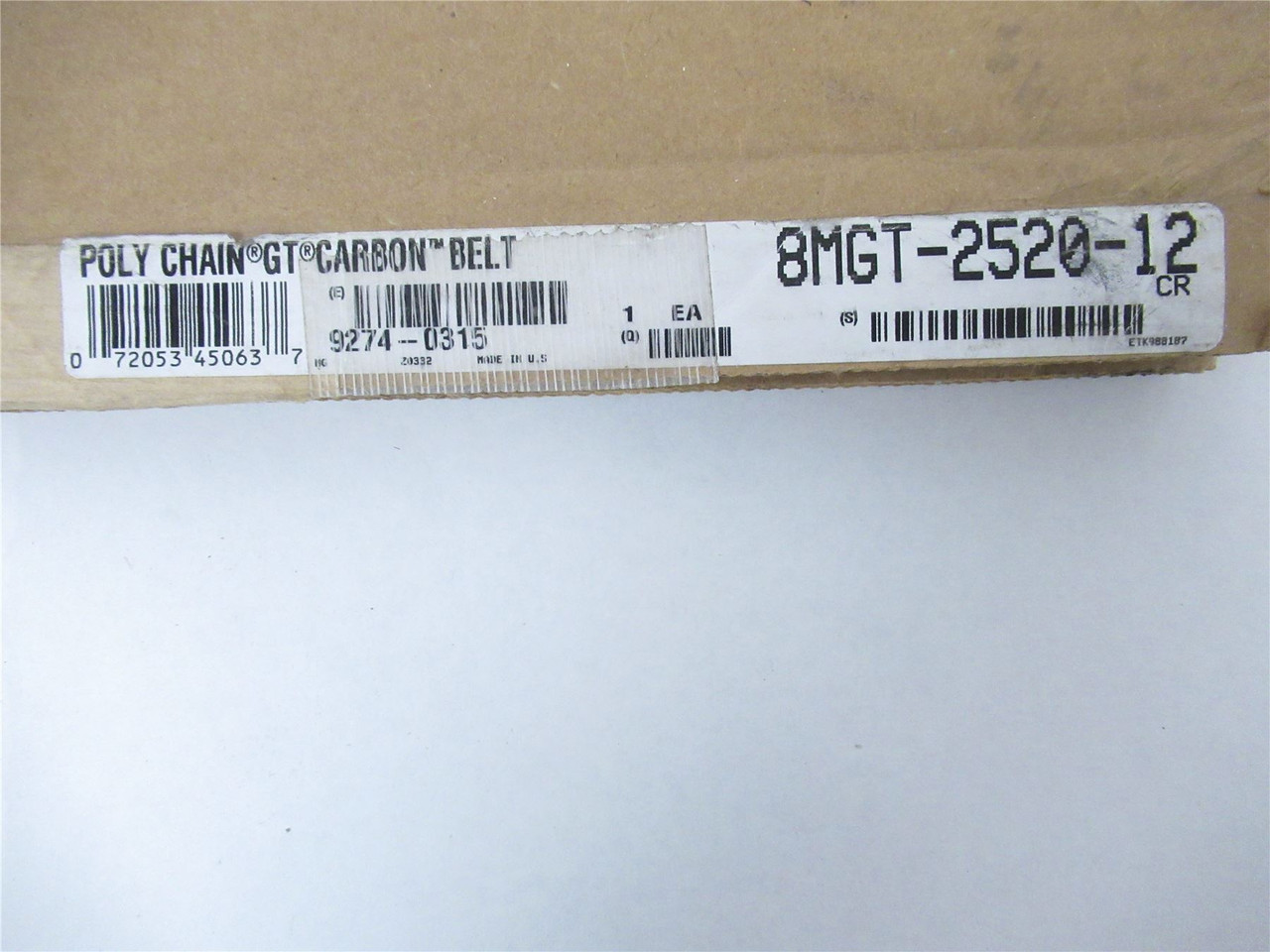 Gates 8mgt-2520-12; Timing Belt 8mmPitch 12mmW 896mmLength