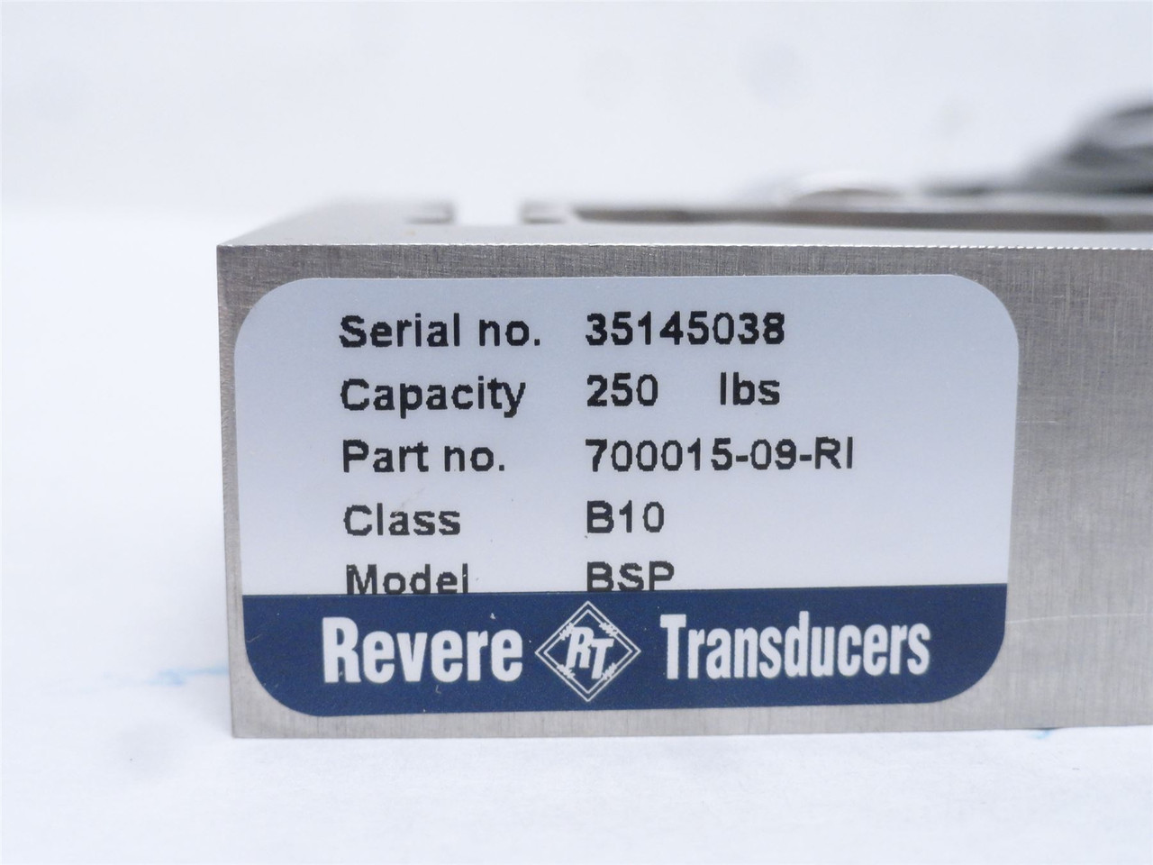 Revere Transducers 700015-09-RI; BSP Load Cell; 250LBS Max