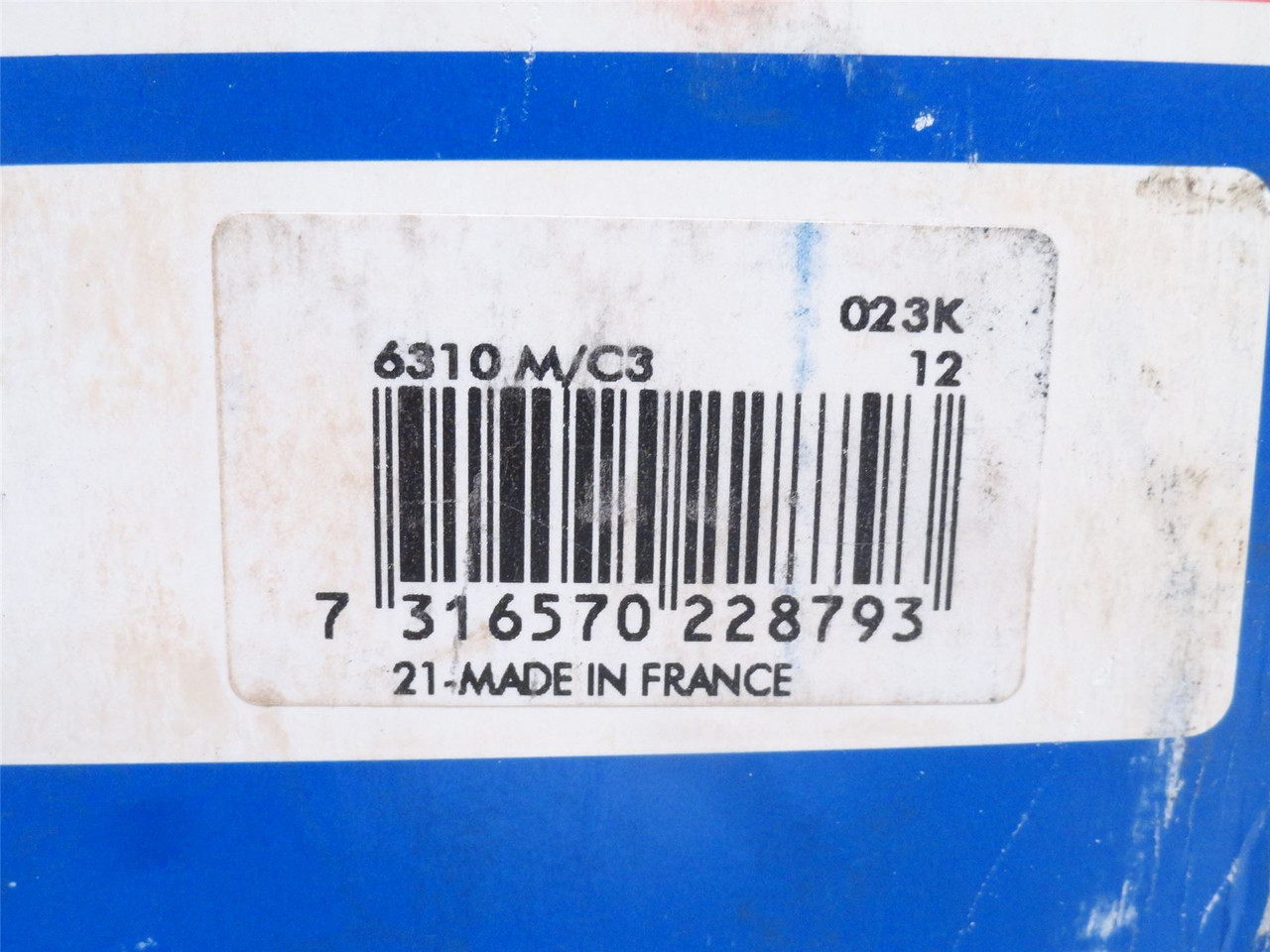 SKF 6310M/C3; Ball Bearing 50mmID x 110mmOD x 27mm Wide