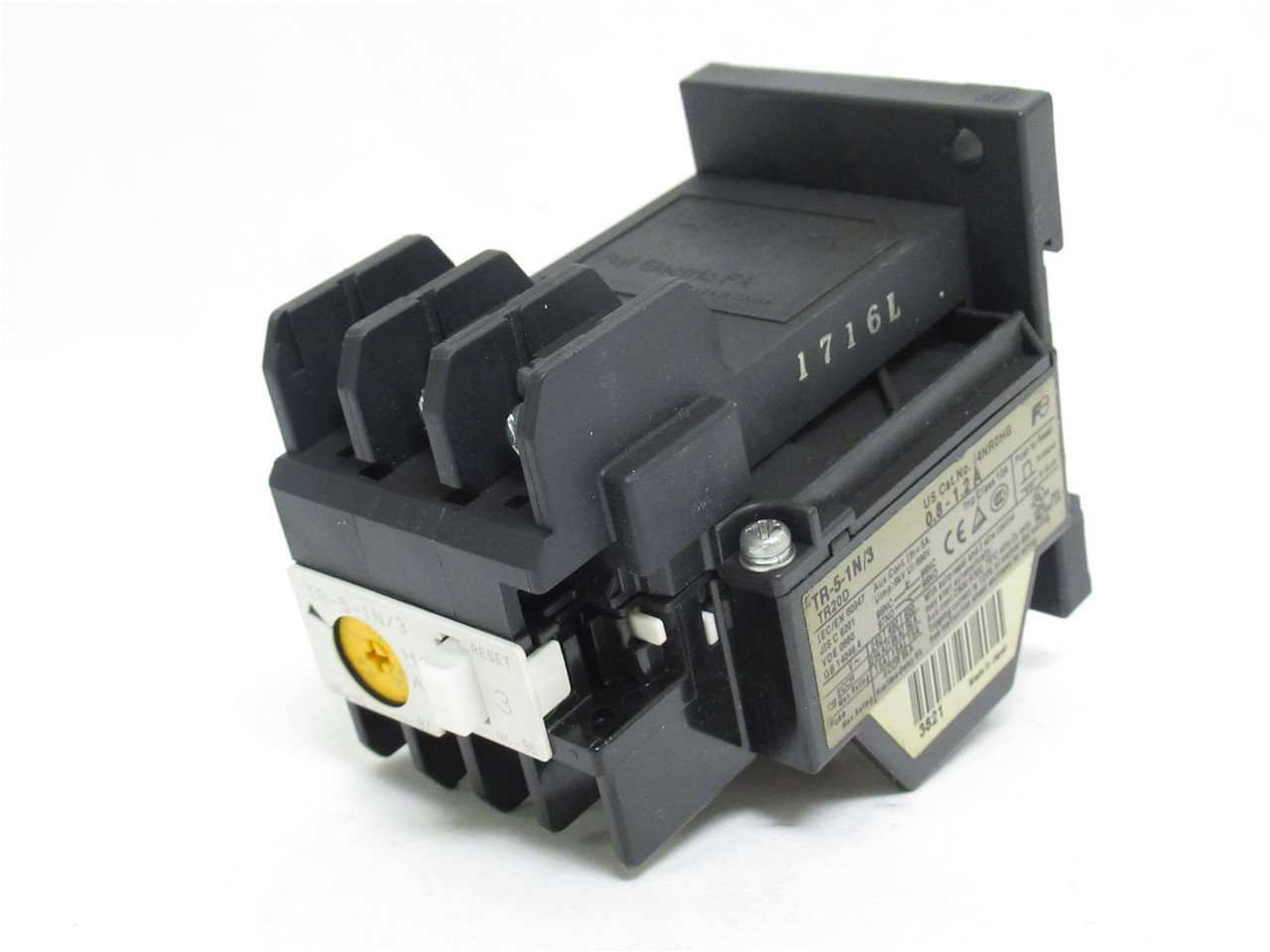 Fuji TR-5-1N/3; Thermal Overload Relay; 0.8-1.2A; 600VAC
