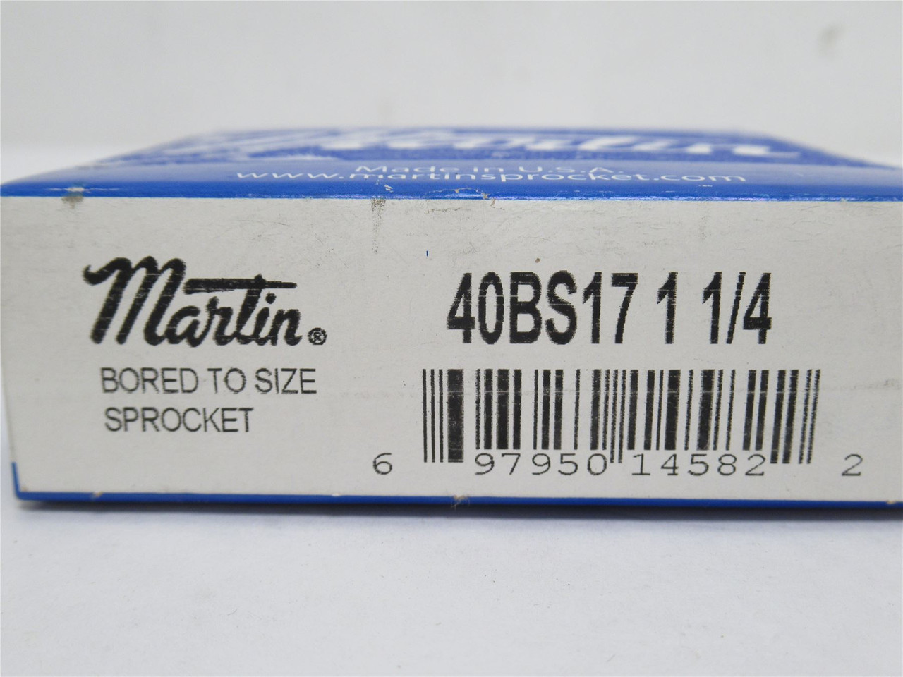 Martin 40BS17-1-1/4; Sprocket #40; 17 Teeth; 1-1/4"ID