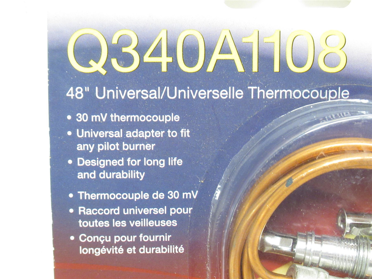Honeywell Q340A1108; Thermocouple With Maximum Couple; 48"
