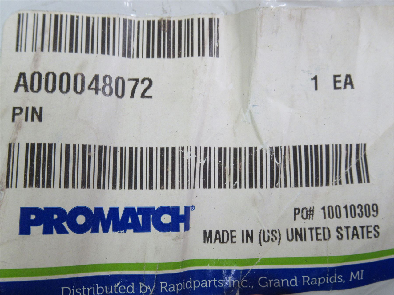 Promatch A000048072; Axle Pin