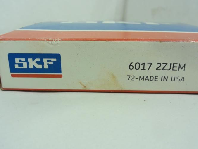 SKF 6017-2ZJEM; Ball Bearing 85mm ID x 130mm OD x 22mm Wide
