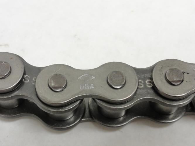 Diamond XAP-1233-D-010; SS Riveted Roller Chain # 60; 10" Length