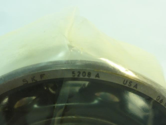 SKF 5208-A; Ball Bearing; 40mm ID; 80mm OD; 30.2mm Width