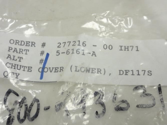MFG- 5-6161-A; Lower Chute Cover