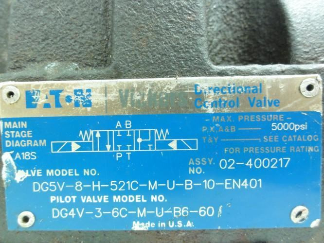 Eaton 02-400217; Vickers Directional Solenoid; Coil: 120VAC