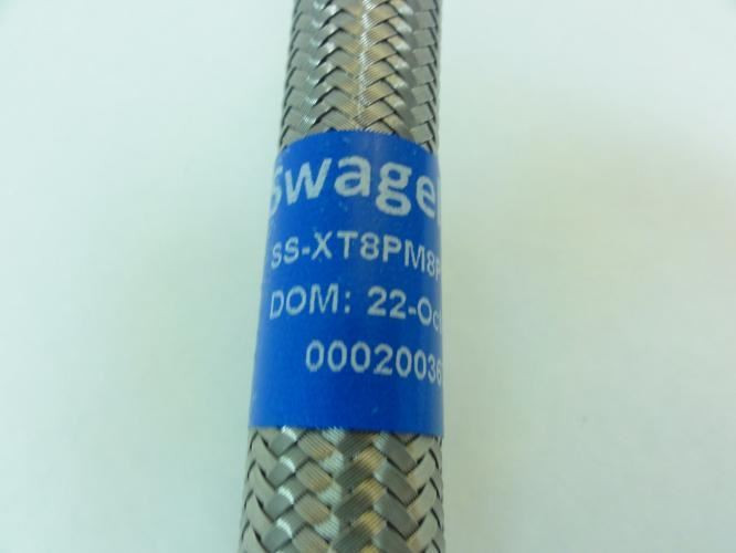 Swagelok SS-XT8PM8PM8-28; Smooth Bore PTFE Hose; 1/2" MNPT