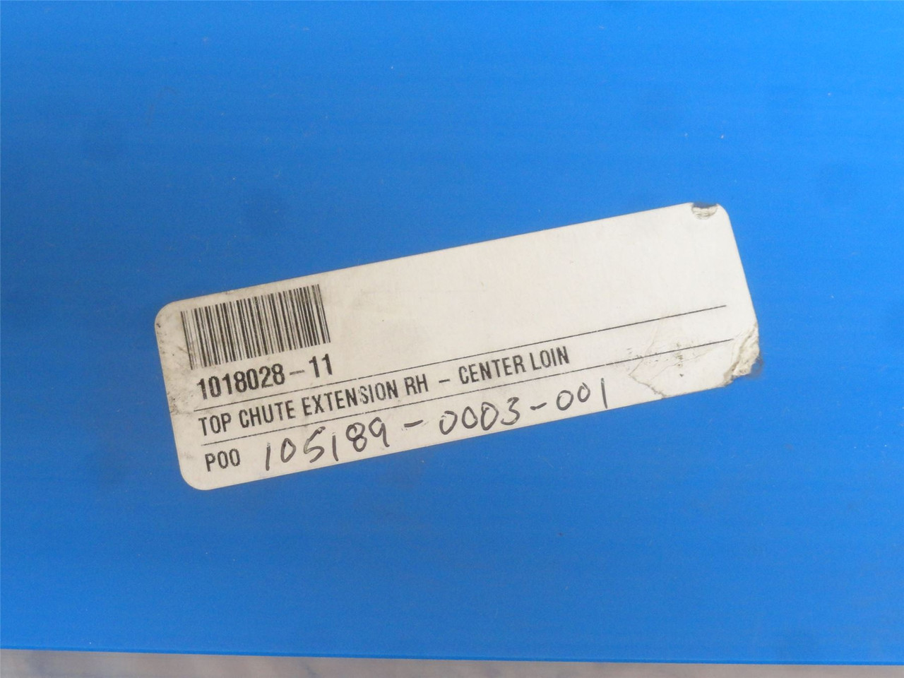 Ross 101802811; Top Chute Extension; RH Side