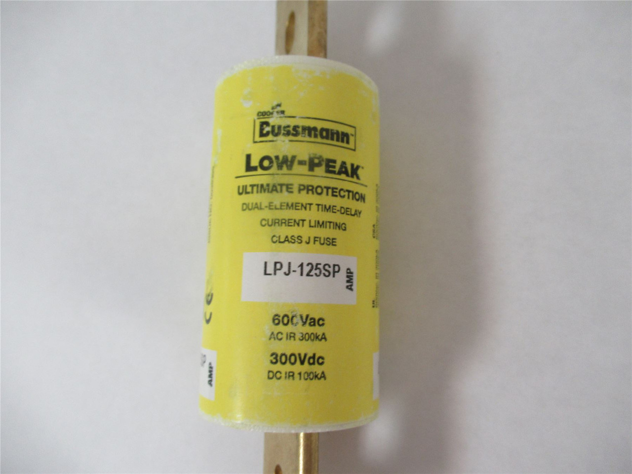 Bussmann LPJ-1255P; Fuse J Class Time-Delay 125A 600V AC