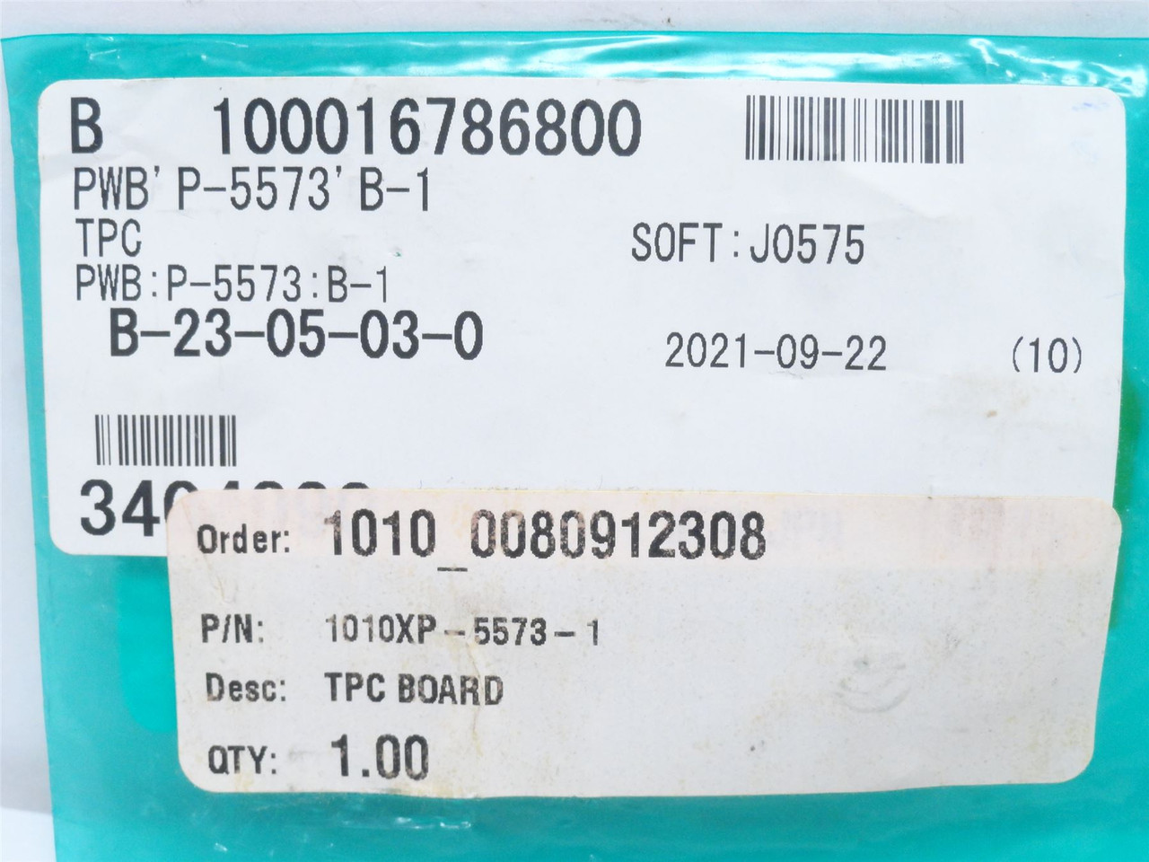 Ishida P-5573; TPC Board Assembly