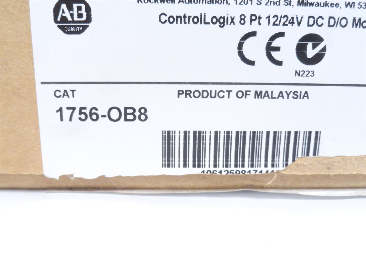 Allen-Bradley 1756-OB8; Controllogix 8-P; 12/24VDC D/O Module