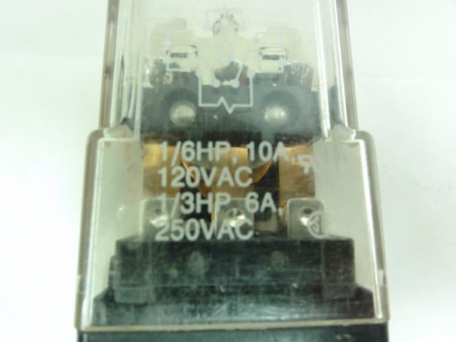Potter KRPA-14AG-240; Relay; 10A; 250VAC; Coil: 240VAC; 3PDT