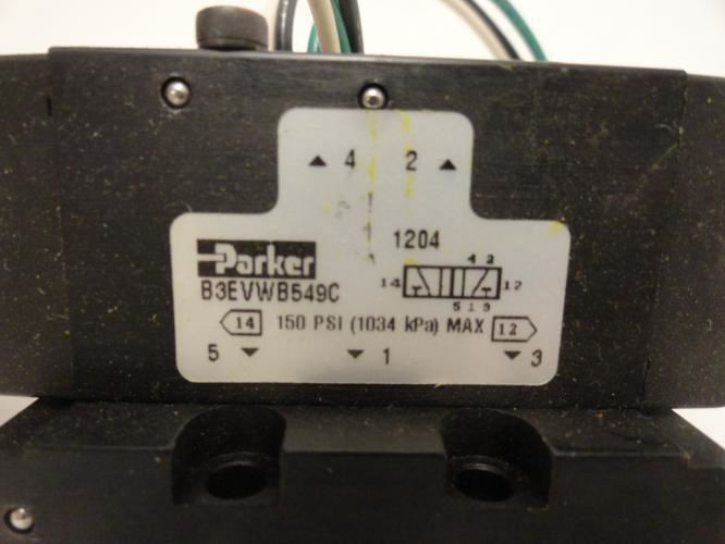 Parker B3EVWB549C; Solenoid Valve 150 psi max