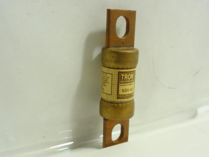 Bussmann KBH-40; Tron Rectifier Fuse; 40A; 500V; Center Bolted
