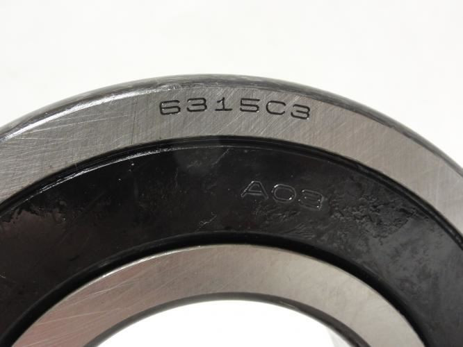 NSK 6315C3; Ball Bearing 75mm ID x 160mm OD x 37mm Wide