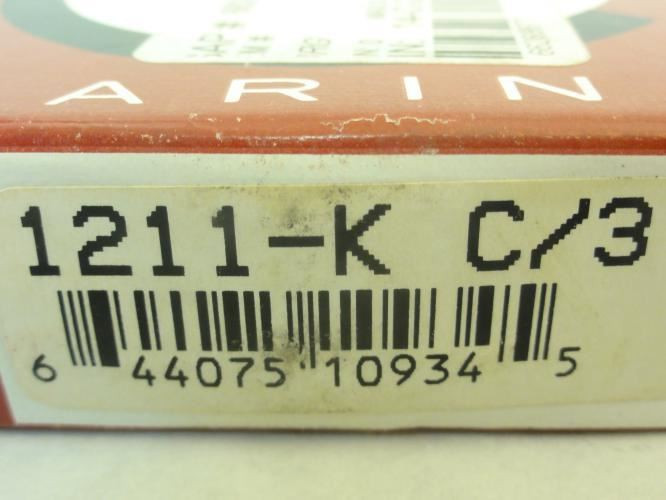 Consolidated Bearings 1211-K C/3; Ball Bearing 55mm ID 100mm OD