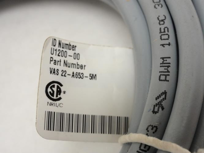 TURCK 22-A653-5M; Connector/Cordset; 0-220VAC/DC; 4A; 5m Cable