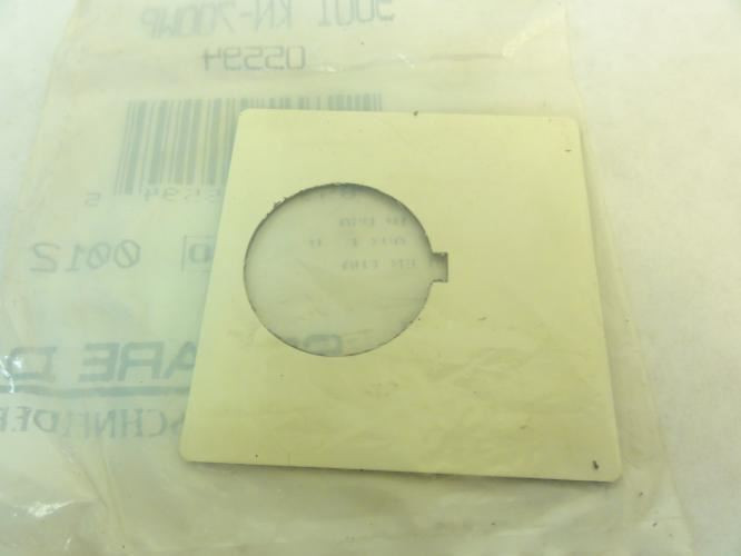 Square D 9001 KN-700WP; Push Button Plate