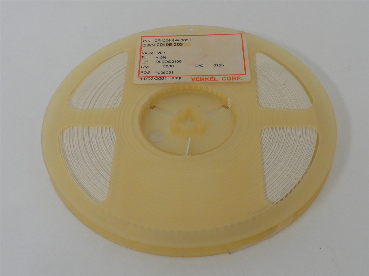 Venkel CR1206-8W-203JT; Lot-4000 Thick Film Resistors 20kOhm