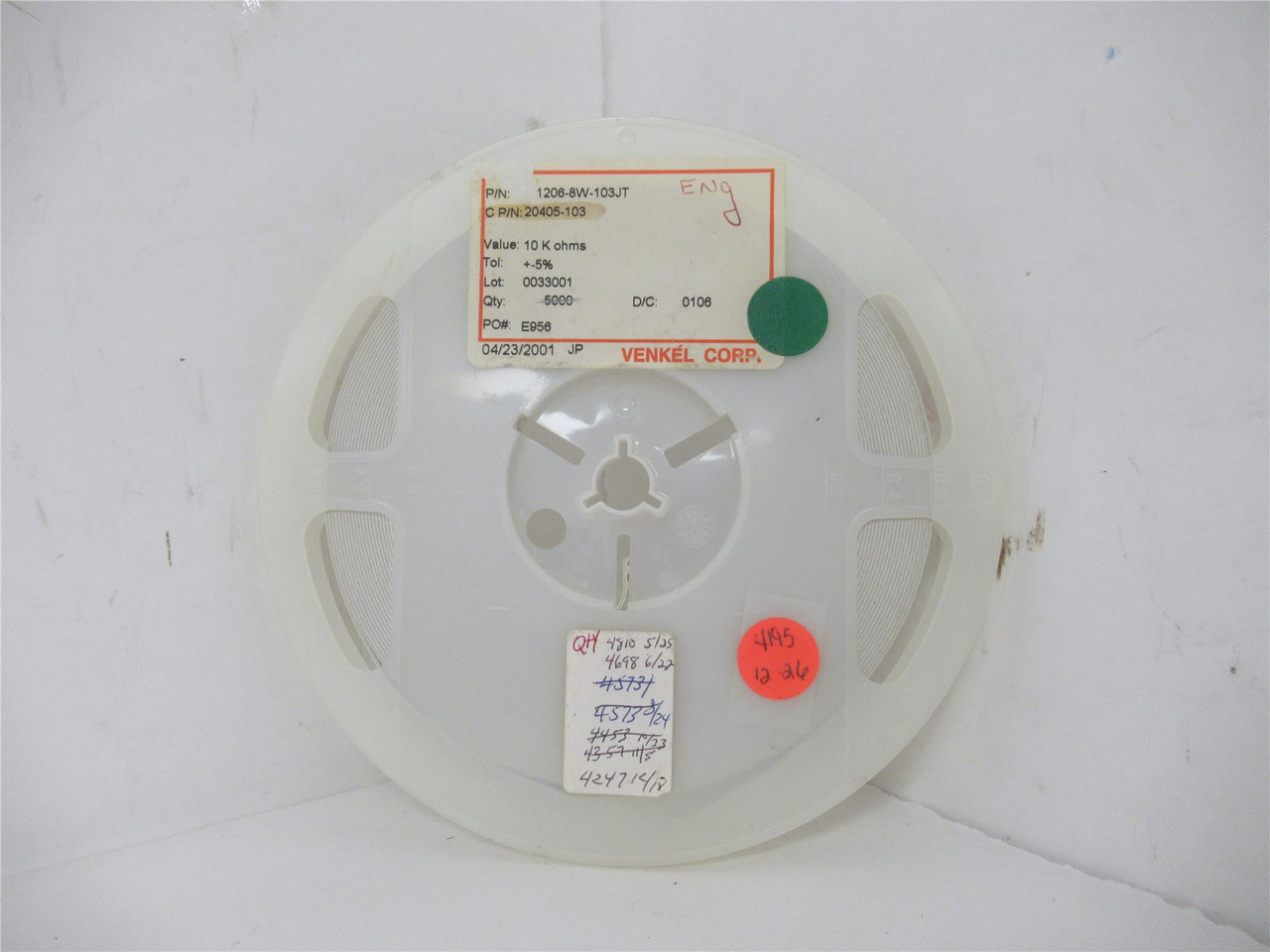 Venkel CR1206-8W-103JT; Lot-4000 Chip Resistor; 10Kohm