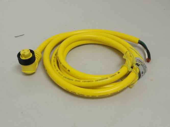 Woodhead 40902-90; Cordset; Mini-Change; 3P; 6' Long; 90Deg