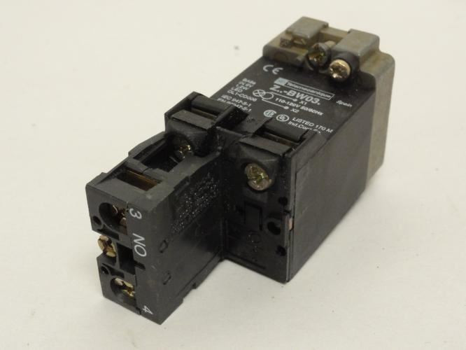 Telemecanique ZB2BW031; Light Module Assy; 120VAC W/Contact