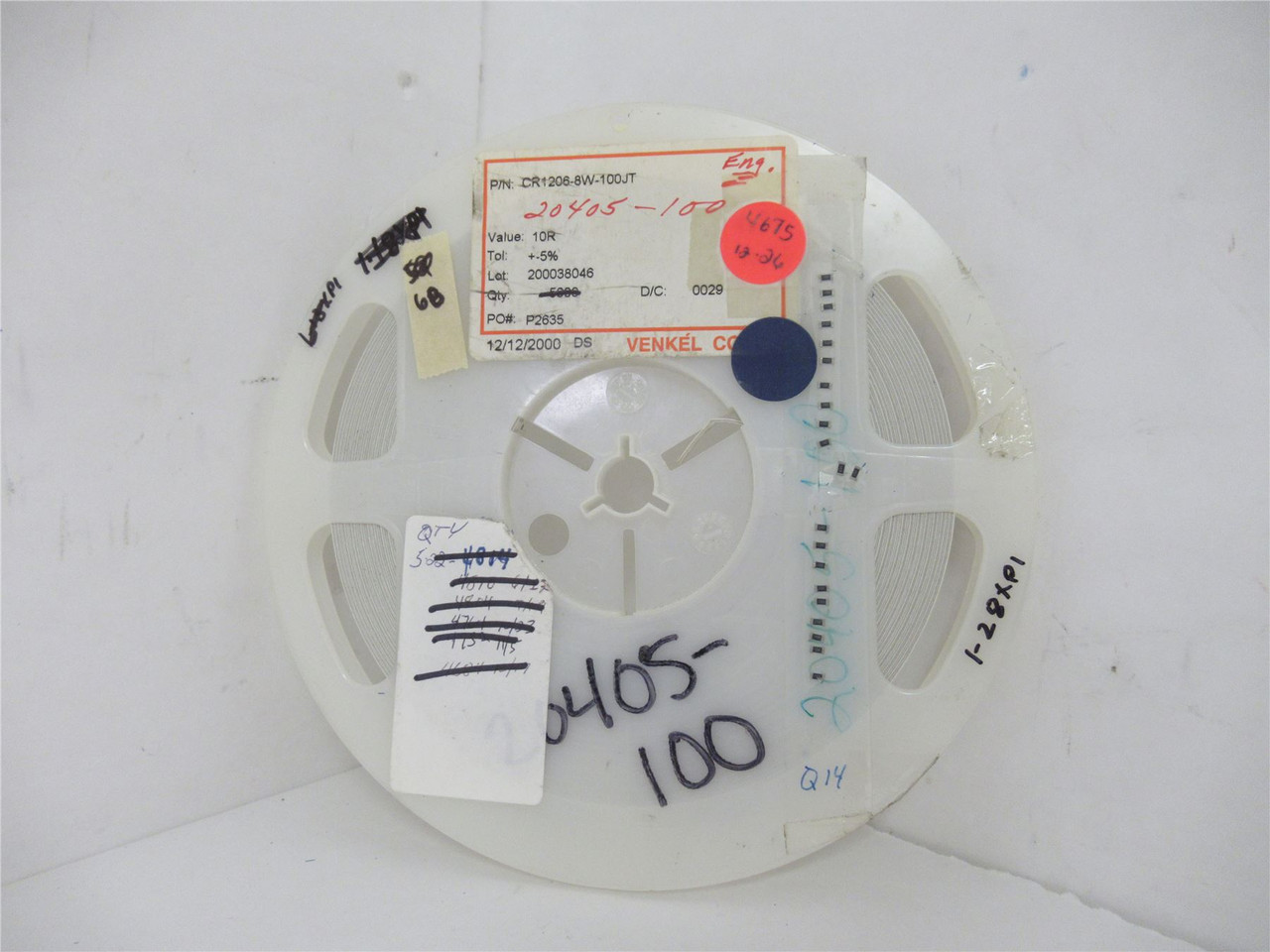 Venkel CR1206-8W-100JT; Lot-4500 Chip Resistor; 10R; +-5%