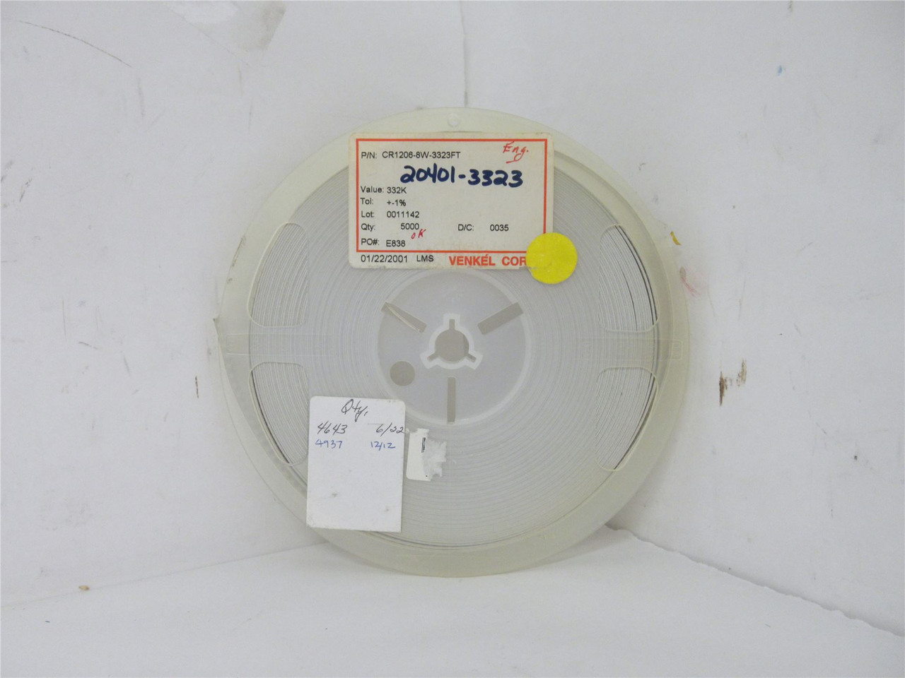 Venkel  CR1206-8W-3323FT; Lot-4800 Chip Resistor; 332Kohm