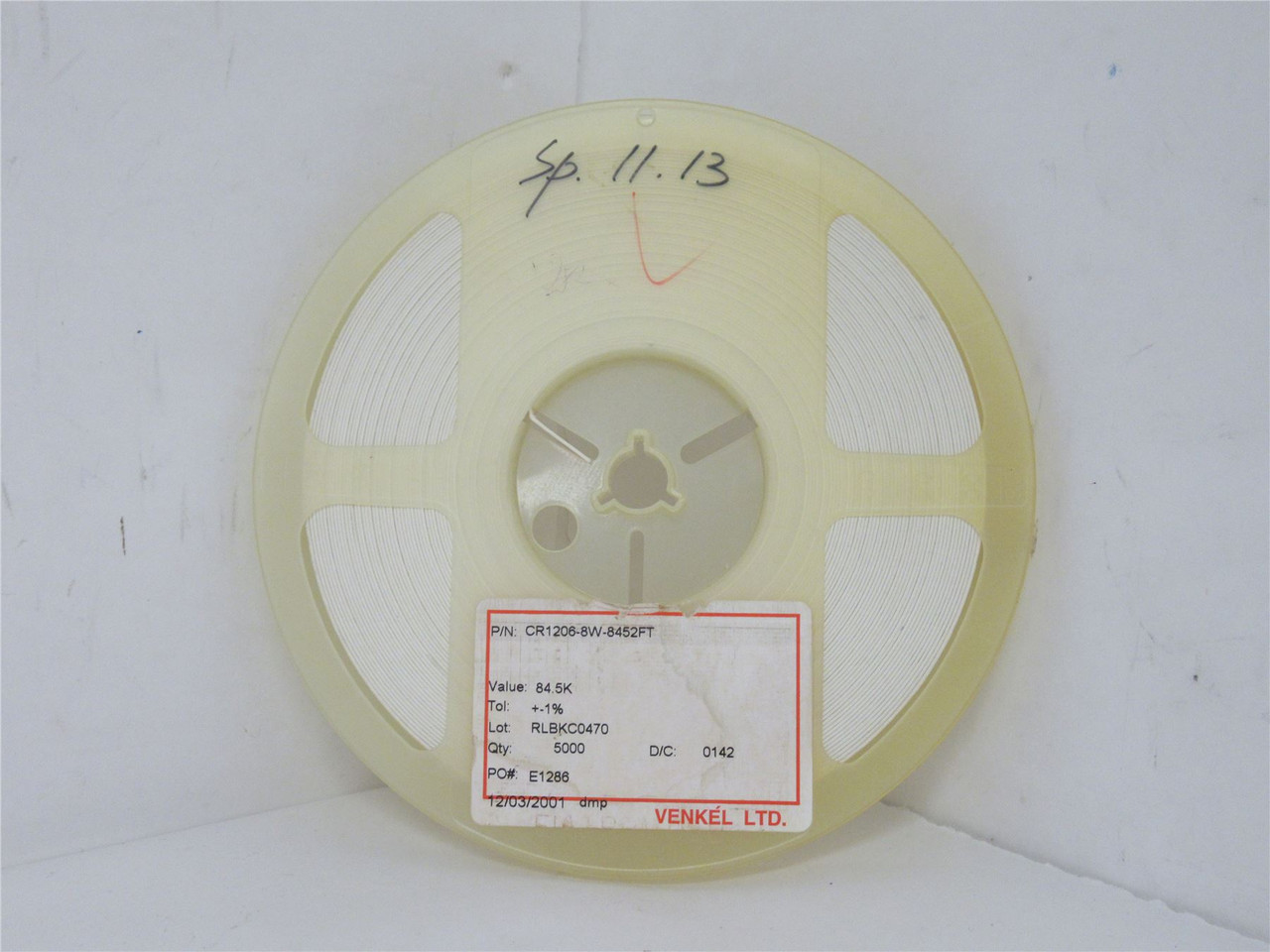 Venkel CR1206-8W-8452FT; Lot-4500 Chip Resistor; 84.5Kohm