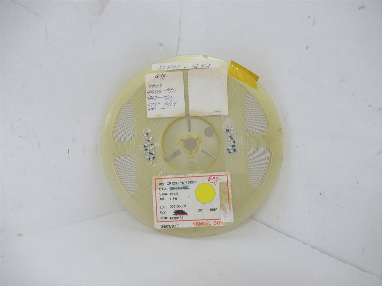 Venkel CR1206-8W-1242FT; Lot-4600 Chip Resistor;12.4kOhm