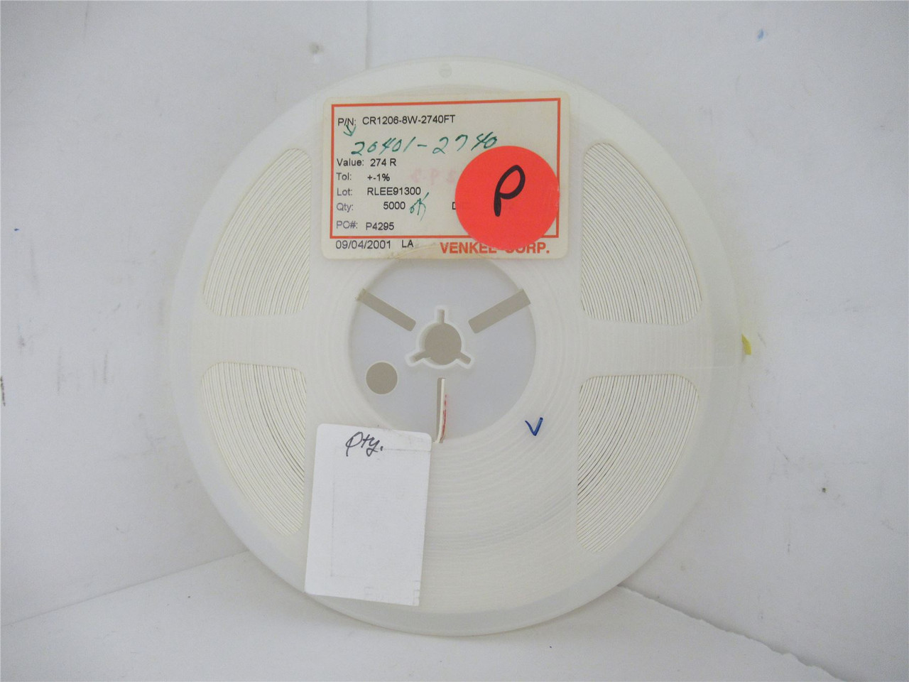 Venkel CR1206-8W-2740FT; Lot-4800 Chip Resistor; 274ohm