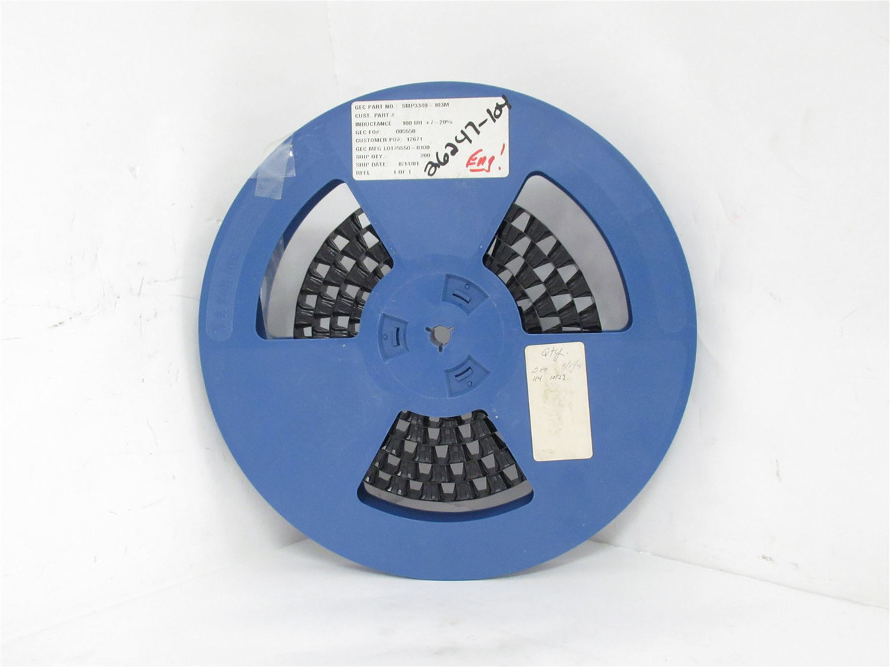 GEC SMP3340-103M; Lot-100 General Inductor; 100UH +/-20%