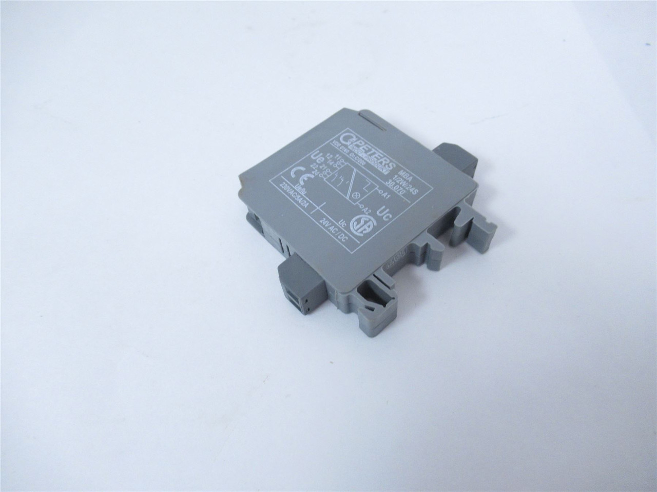Peters MBA1/2Wi24S; Relay 3-Pole 230VAC 5A/2A Coil 24VAC/DC